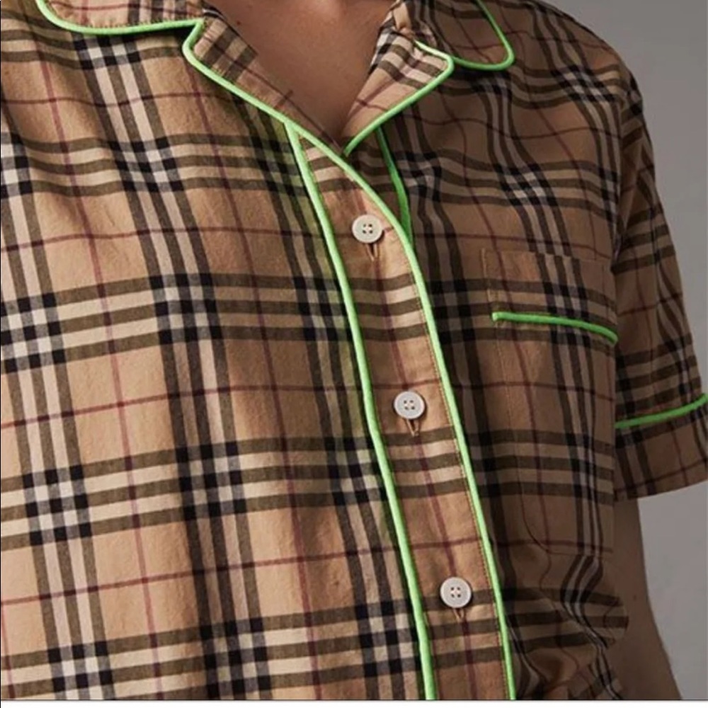 Burberry button down shirt